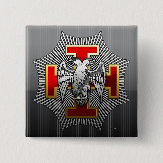 30th Degree: Knight Kadosh Button (Vorderseite)