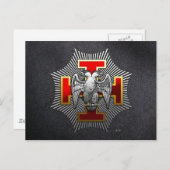 30th Degree: Knight Kadosh Postkarte (Vorne/Hinten)