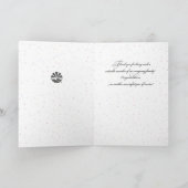 30th Employee Anniversary Sky, Customizable Black Karte (Innenseite)