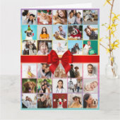 30th or Any Age Photo Collage Big Birthday Card Karte (Gelbe Blume)