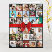30th or Any Age Photo Collage Big Birthday Card Karte (Gelbe Blume)