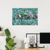 30x20 Print - The Streets of North Tonawanda NY Poster (Heimbüro)