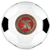 [310] Assyrian Winged Bull - Gold Lamassu Fußball (Gedreht)