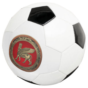 [310] Assyrian Winged Bull - Gold Lamassu Fußball