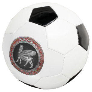 [310] Assyrian Winged Bull - Silver Lamassu Fußball