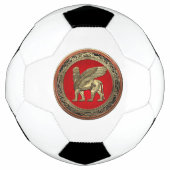 [310] Assyrian Winged Lion - Gold Lamassu Fußball (Vorderseite)