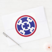 310. Nachhaltigkeitsbefehl Quadratischer Aufkleber (Umschlag)