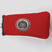[310] Vegvisir - Viking Silver Magic Runic Compass Golf Headcover (Vorderseite)