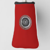 [310] Vegvisir - Viking Silver Magic Runic Compass Golf Headcover (Rotieren 90)