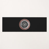 [310] Vegvisir - Viking Silver Magic Runic Compass Yogamatte (Vorderseite (Horizontal))