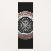 [310] Vegvisir - Viking Silver Magic Runic Compass Yogamatte (Vorderseite)