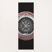 [310] Vegvisir - Viking Silver Magic Runic Compass Yogamatte (Rückseite)