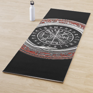 [310] Vegvisir - Viking Silver Magic Runic Compass Yogamatte