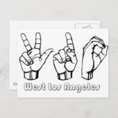 310- - West Los Angeles Postkarte (Vorne/Hinten)