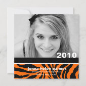 311-Abschluss-Ankündigung|Tiger - Einladung (Vorderseite)