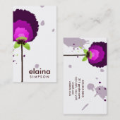311-ALLURING LILA WEISS des LAUCH-| Visitenkarte (Vorne/Hinten)