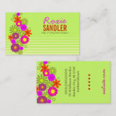 311 ANGESAGTE N FUNKY BLUMEN LIMON VISITENKARTE (Vorne/Hinten)