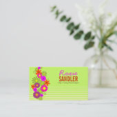 311 ANGESAGTE N FUNKY BLUMEN LIMON VISITENKARTE (Stehend Vorderseite)