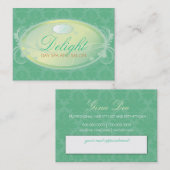 311 Aquamarin Delight-Terminierungskarte Terminkarte (Vorne/Hinten)