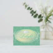 311 Aquamarin Delight-Terminierungskarte Terminkarte (Stehend Vorderseite)