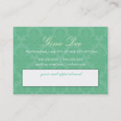 311 Aquamarin Delight-Terminierungskarte Terminkarte (Rückseite)