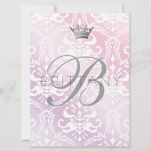 311 Babypink und Lilac Einladung (Vorderseite)