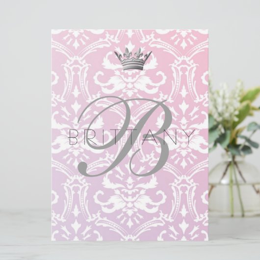 311 Babypink und Lilac Einladung (Stehend Vorderseite)