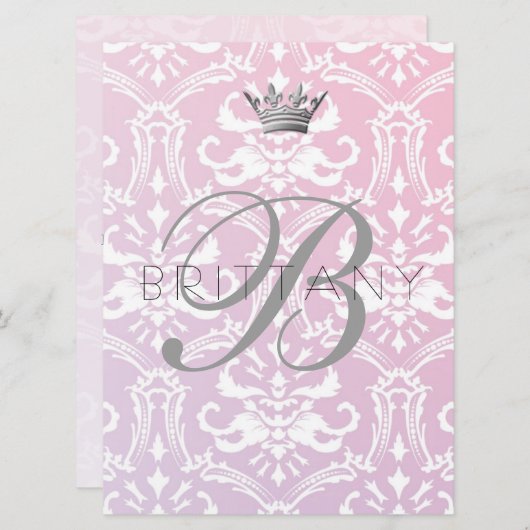 311 Babypink und Lilac Einladung (Vorne/Hinten)