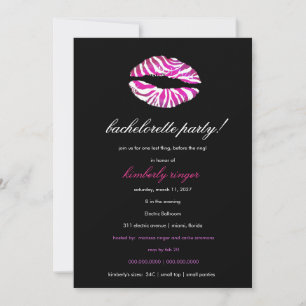 311-Bachelorette / Lingerie Party Invite Einladung