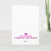 311 Bad Breath Mother's Day Funny Cat's Card Karte (Rückseite)