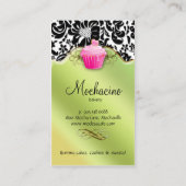 311 Bakery Business Card Cupcake Gold Wirbel Limon Visitenkarte (Rückseite)