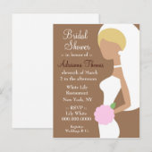 311-BLONDE-BRIDE-DUSCHEINLADUNG EINLADUNGSPOSTKARTE (Vorne/Hinten)