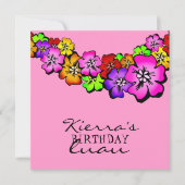 311 Blume Dusche Lei Einladung Rosa (Vorderseite)