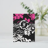 311 BLUME FLAUNT PINK INVITATION EINLADUNG (Stehend Vorderseite)