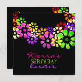 311 Blumen-Duschen-Einladung Einladung (Vorne/Hinten)