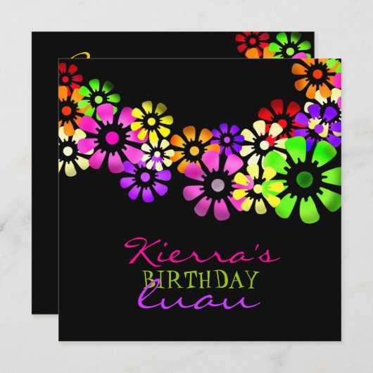 311 Blumen-Duschen-Einladung Einladung (Vorne/Hinten)