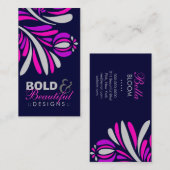 311-BOLD & SCHÖNE NAVY VISITENKARTE (Vorne/Hinten)