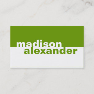 311-Bolly Simplistic  Grün Visitenkarte