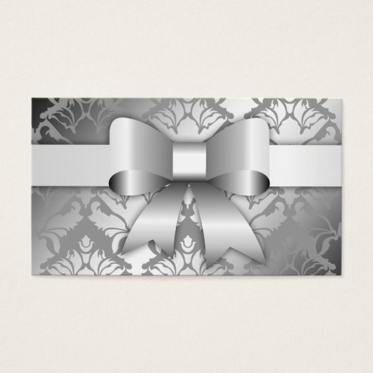 311-Bow-licious Silver Christmas Hang Tag (Vorderseite)