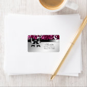 311 Bowlicious Hot Pink Leopard Adressetikett (Insitu)