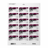 311 Bowlicious Hot Pink Leopard Adressetikett (Vorne)