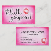 311 Brunnen-hallo herrliche rosa Lippenschönheit Visitenkarte (Vorne/Hinten)