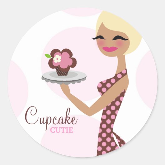 311-Candie Cupcake Süsse Sticker (Vorderseite)