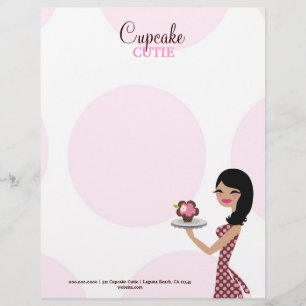 311 Candie die Cupcake-Schätzchen Wellige Schwarz/ Briefkopf