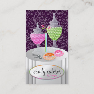 311-Candy dunkles Lila des Lebensmittellieferant-  Visitenkarte