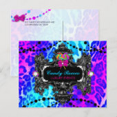 311 Candy Wonderland Leopard Postkarte (Vorne/Hinten)