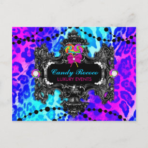 311 Candy Wonderland Leopard Postkarte