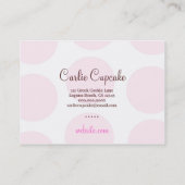 311 Carlie die Kuchen-Süsse-Chubby Geschäfts-Karte Visitenkarte (Rückseite)
