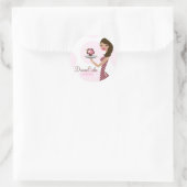 311 Carlie the Cupcake Süsse Brünett Sticker (Tasche)