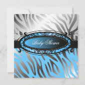 311-C'est Luxueux | heißes Momma rosa Baby Zebra-| Einladung (Vorderseite)